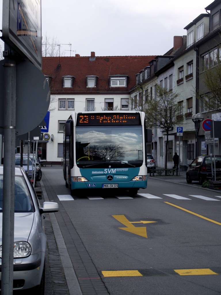 SVM Mercedes Benz Citaro C1 Facelift am 26.03.14 in Hanau auf der Linie 23 