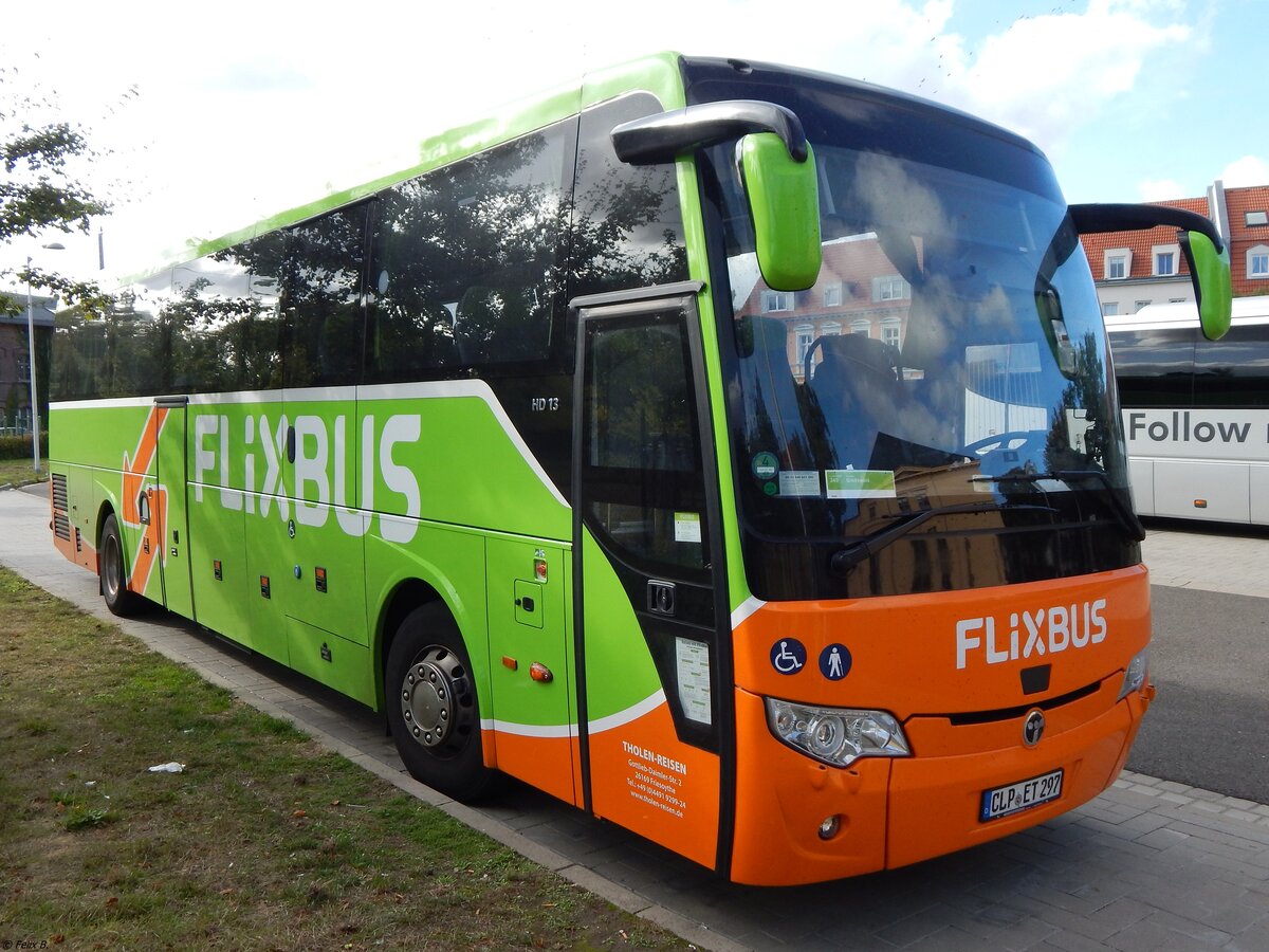 Temsa HD13 von FlixBus/Tholen aus Deutschland in Greifswald am 14.09.2019