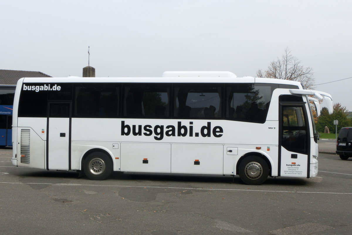 Temsa MD 9 von Busgabi am 14.10.2016 am Deutschen Weintor in Schweigen