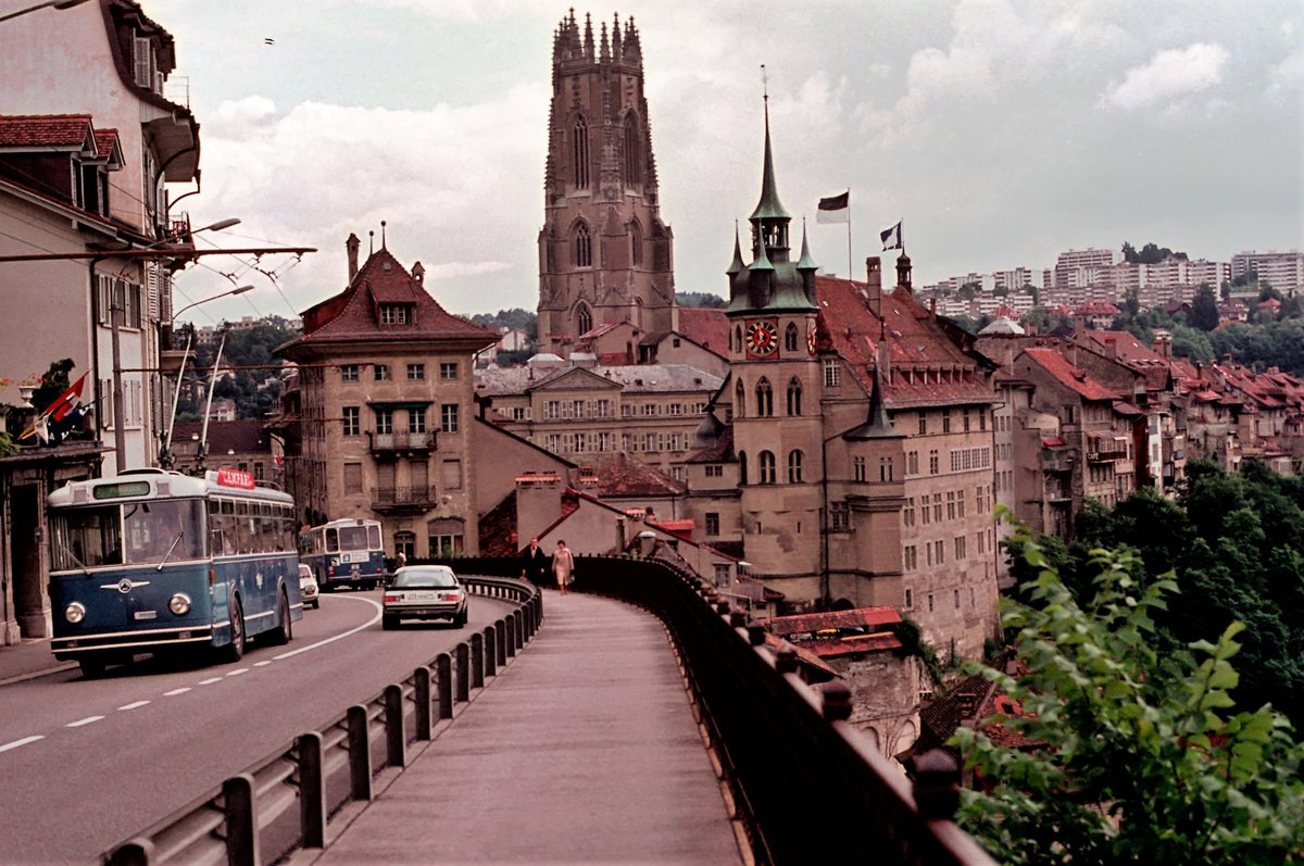 TF, Fribourg, October 1981 . Digitalisiert von einer Kodak-Folie.