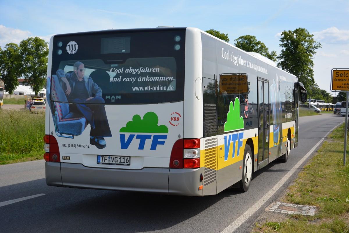 TF-VG 116 auf ILA Sonderlinie S unterwegs. Aufgenommen am 25.05.2014.