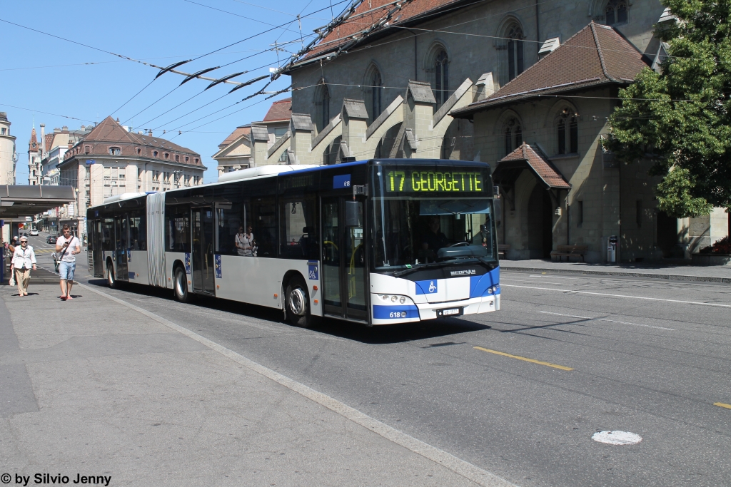 tl Nr. 618 (Neoplan Centroliner Evolution G N4522) am 15.6.2014 in Lausanne, St-François.