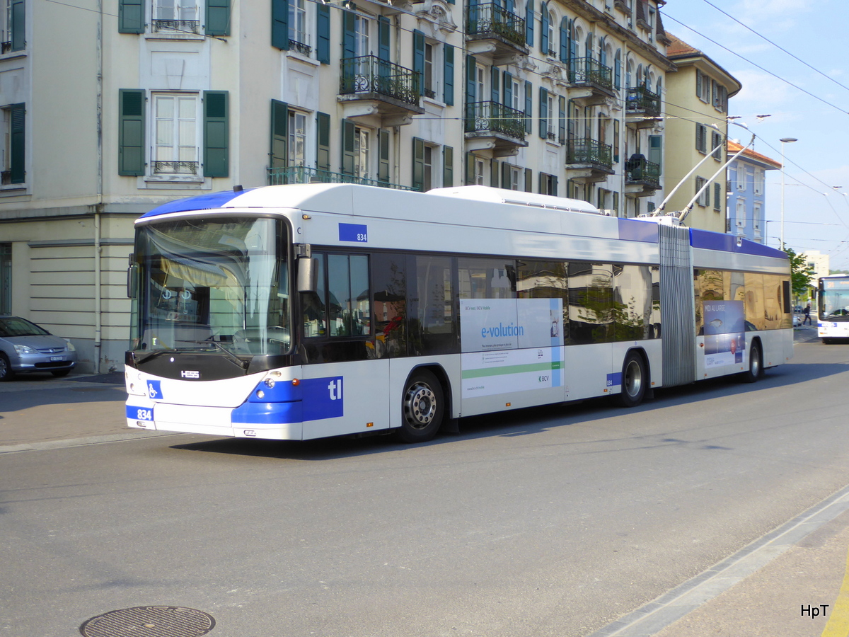 TL - Trolleybus Nr.834 unterwegs in Renens am 03.05.2016