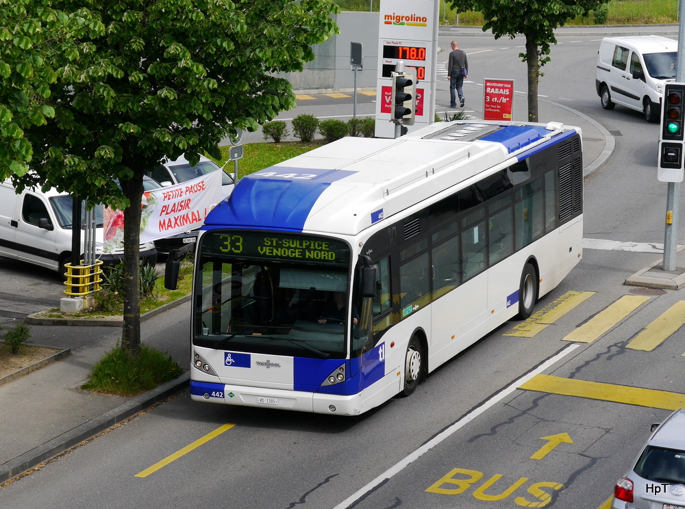 TL - VanHool  Nr.442 unterwegs auf der Linie 33 bei Prilly-Malley am 26.04.2014