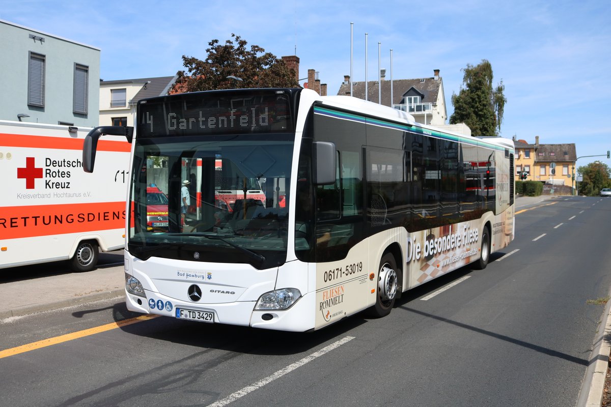 Transdev Rhein Main Mercedes Benz Citaro 2 am 12.08.18 in Bad Homburg 