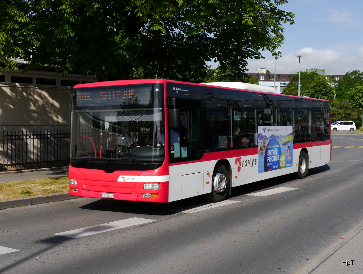 travys - MAN Lion`s City  VD 550260 unterwegs in Yverdon am 14.06.2015