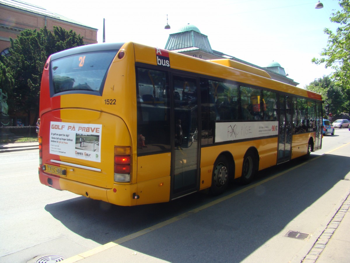 TX 92 488 von hinten im Stadtzentrum Kbenhavn. Aufgenommen 06.13.