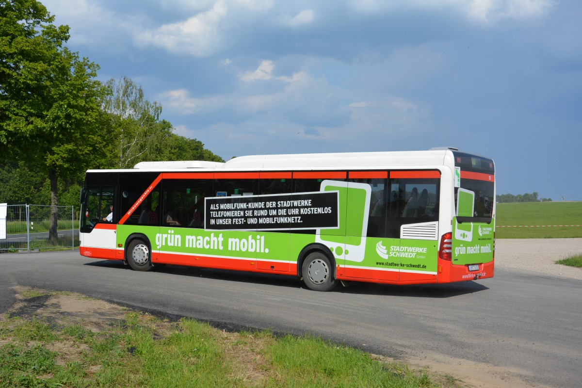 UM-TA 55 auf der ILA 2014 Shuttle Linie P1. Aufgenommen am 20.05.2014.