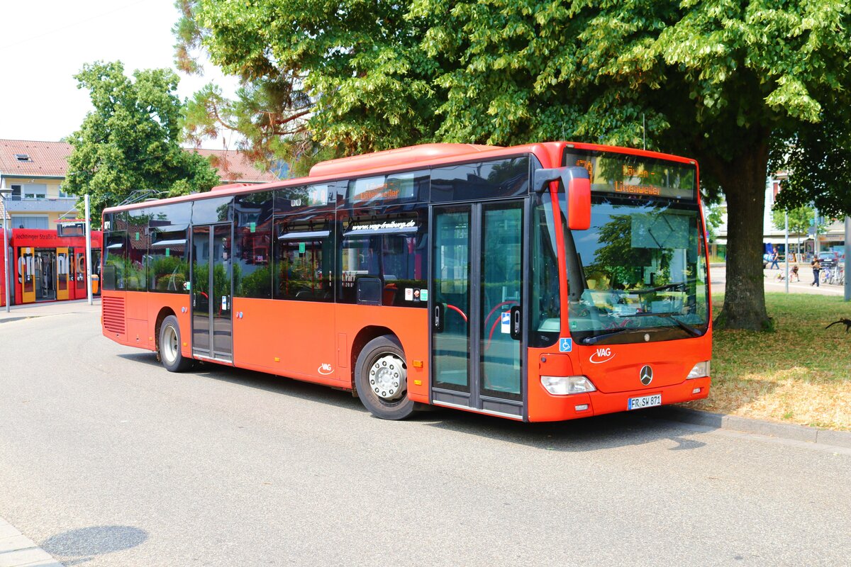 VAG Freiburg Mercedes Benz Citaro C1 Facelift Wagen 871 am 10.07.23 in Littenweiler