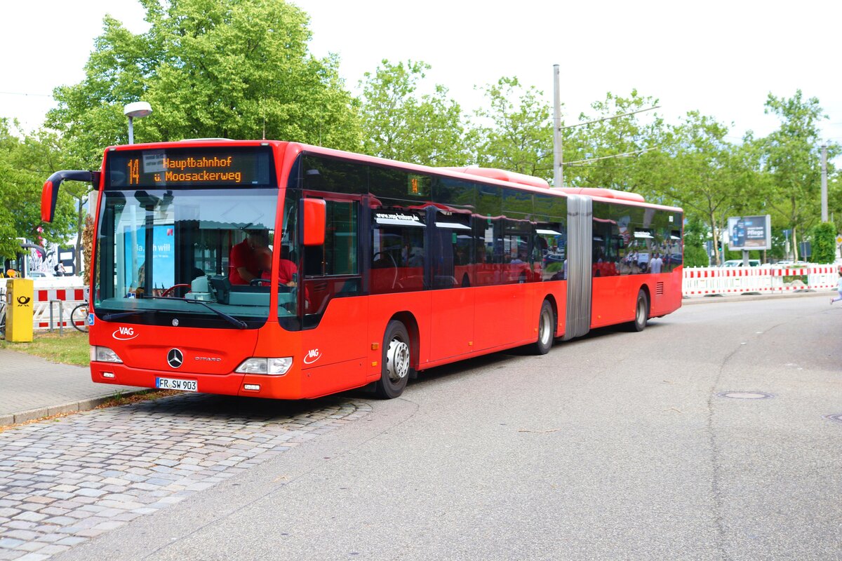 VAG Freiburg Mercedes Benz Citaro C1 Facelift G Wagen 903 am 13.07.23 in Haid