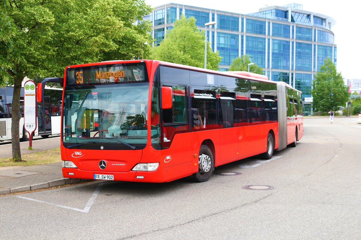 VAG Freiburg Mercedes Benz Citaro C1 Facelift G Wagen 902 am 10.07.23 in Landwasser