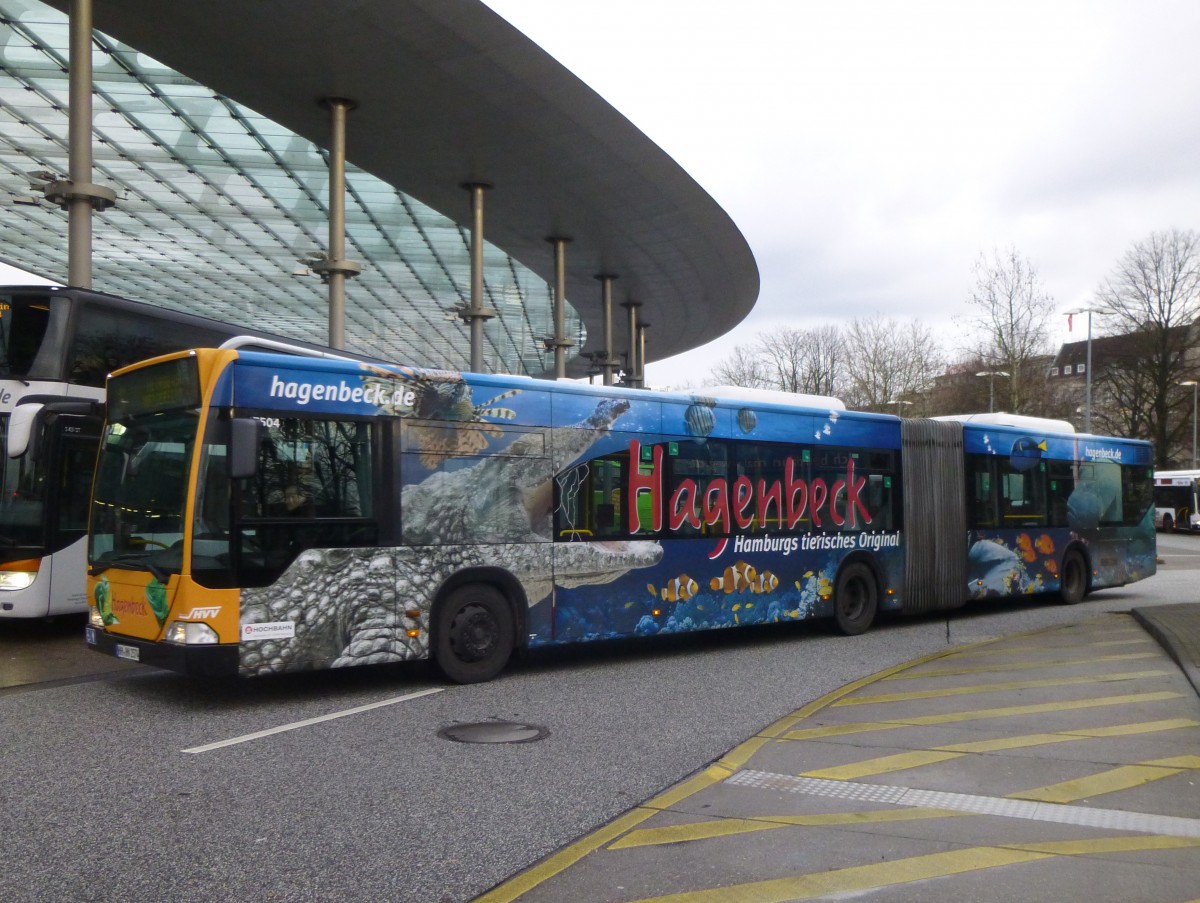 Van Hool AGG 300  Hochbahn , Hamburg ZOB 17.01.2014