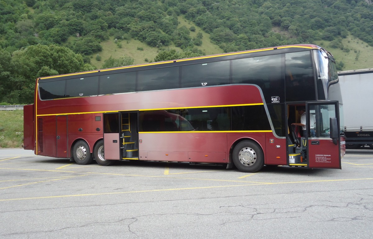 van Hool Astromega ex-Solbus.ch, Zwahlen Carreisen, Aire de repos du St-Bernard 12.07.2014