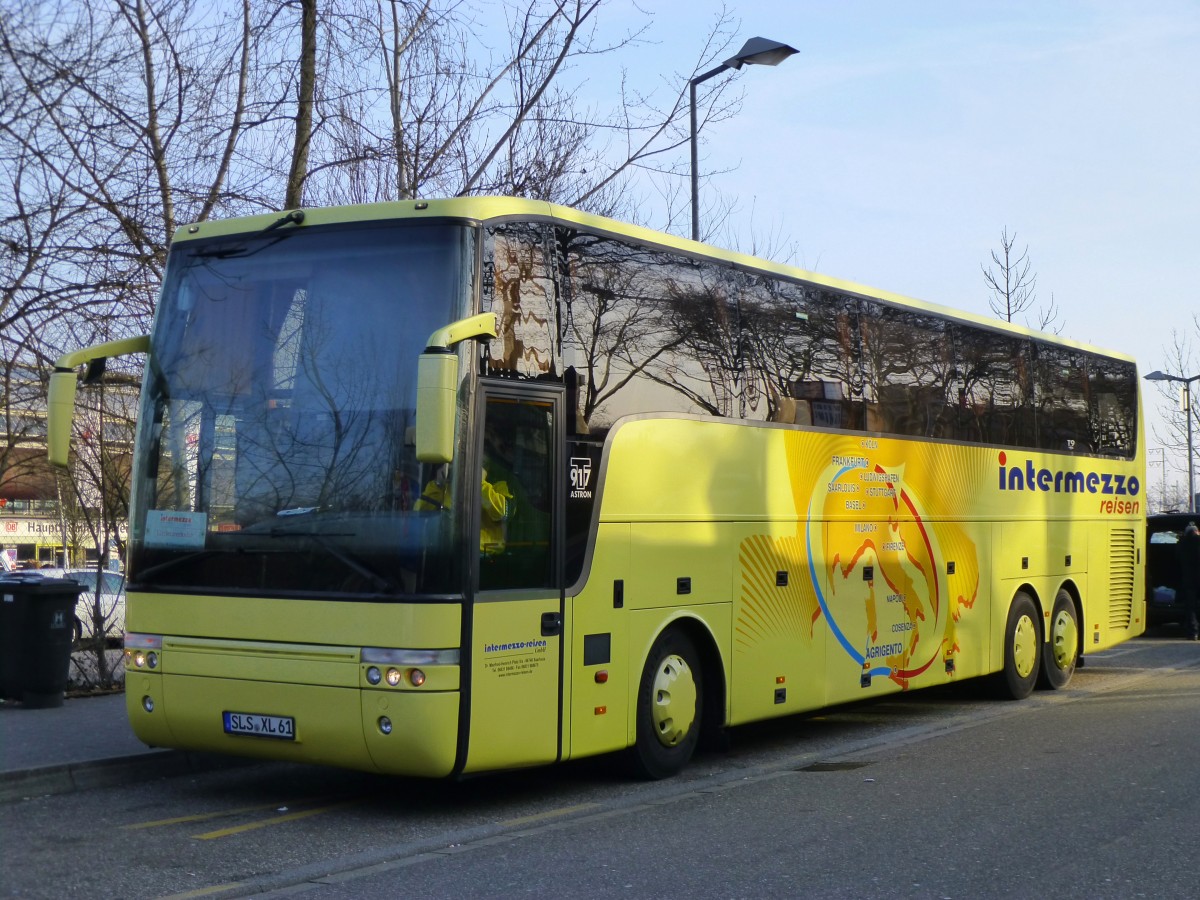 Van Hool T 917 Astron  Intermezzo , Karlsruhe HBf/ZOB 07.02.2015