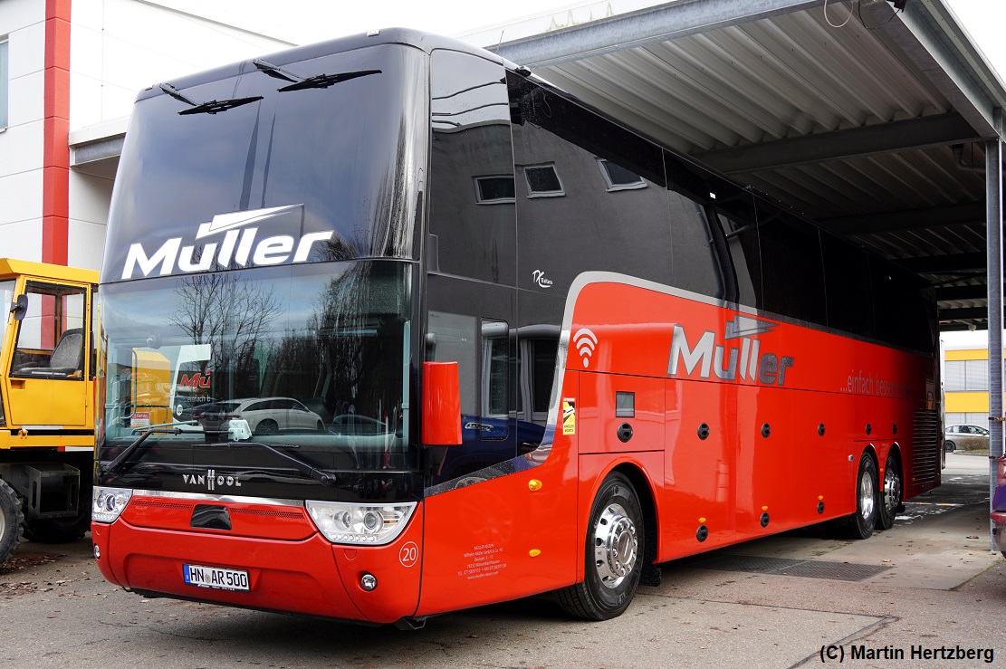 Van Hool TX 18 Altano  Müller , Massenbachhausen Januar 2023