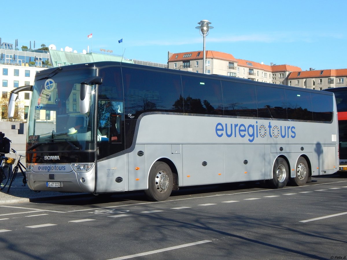 Van Hool TX16 von Euregio Tours aus Deutschland in Berlin am 31.10.2018