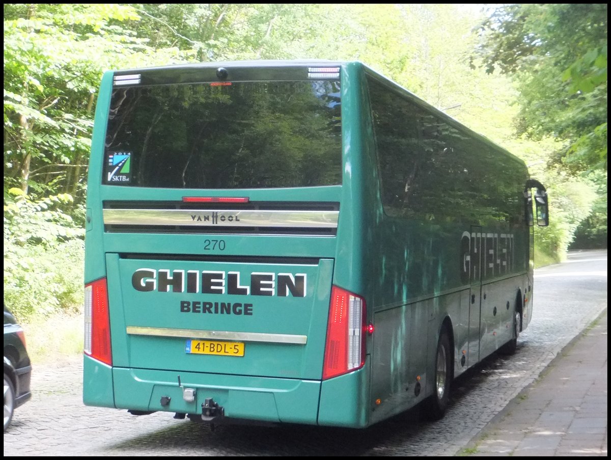 Van Hool TX16 von Ghielen aus den Niederlanden in Sassnitz am 26.06.2014