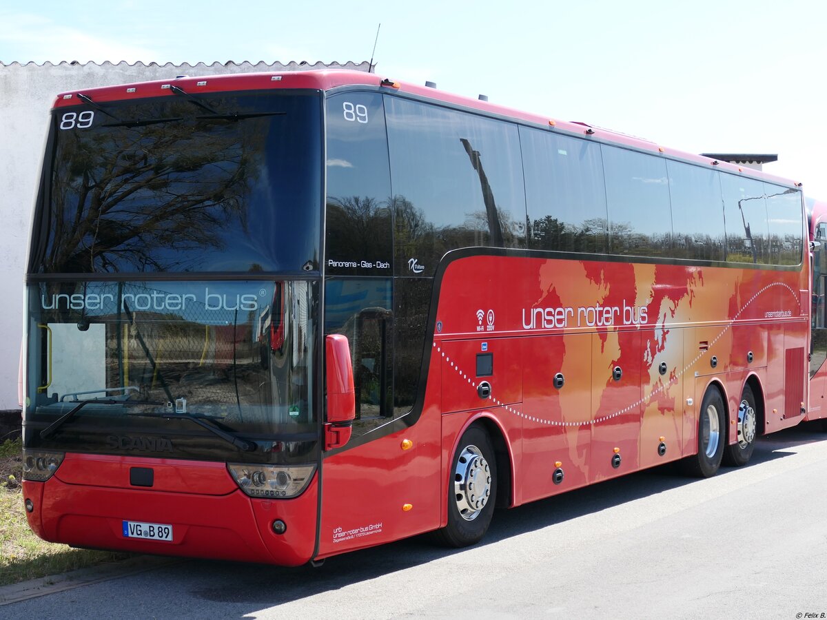 Van Hool TX17 von URB aus Deutschland in Ueckermünde am 19.04.2020