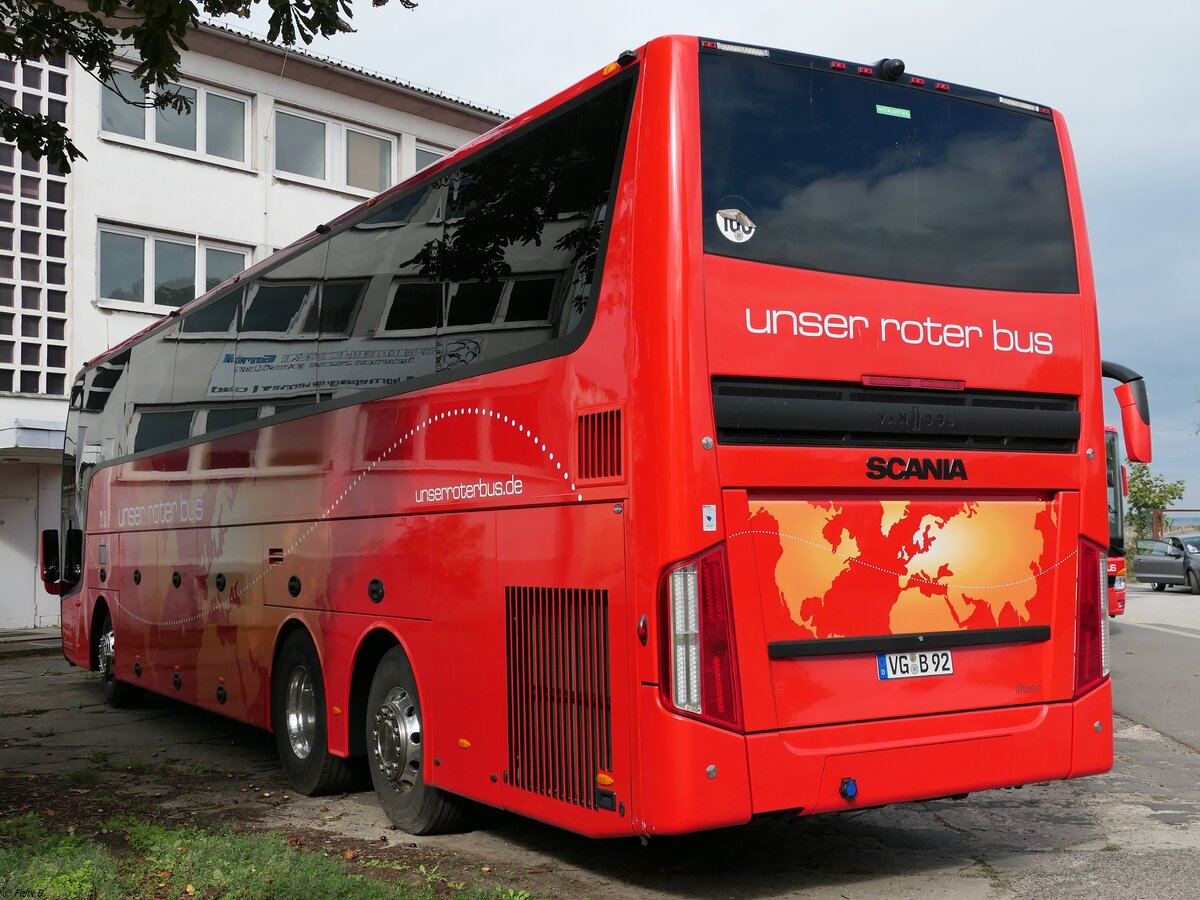 Van Hool TX17 von URB aus Deutschland in Ueckermünde am 11.10.2020