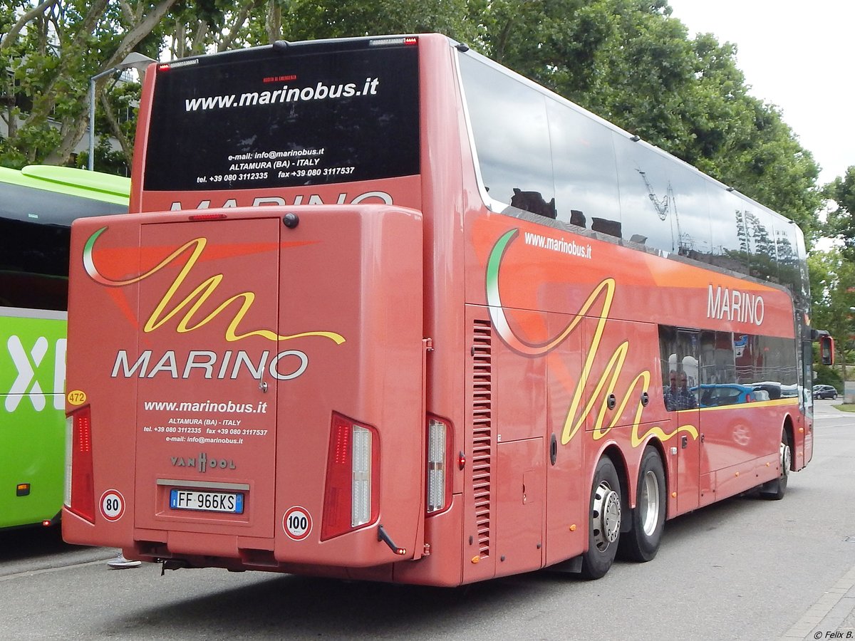 Van Hool TX27 von Marino aus Italien in Karlsruhe am 22.06.2018