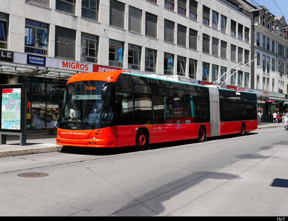 VB Biel - Hess Trolleybus Nr.95 unterwegs in der Stadt Biel am 29.05.2020