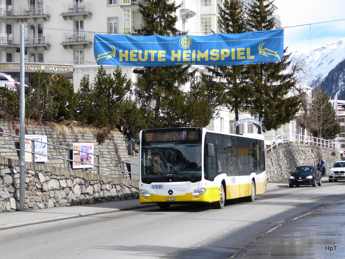 VBD - Mercedes Citaro Nr.9  GR 83532 unterwegs in Davos am 26.03.2016