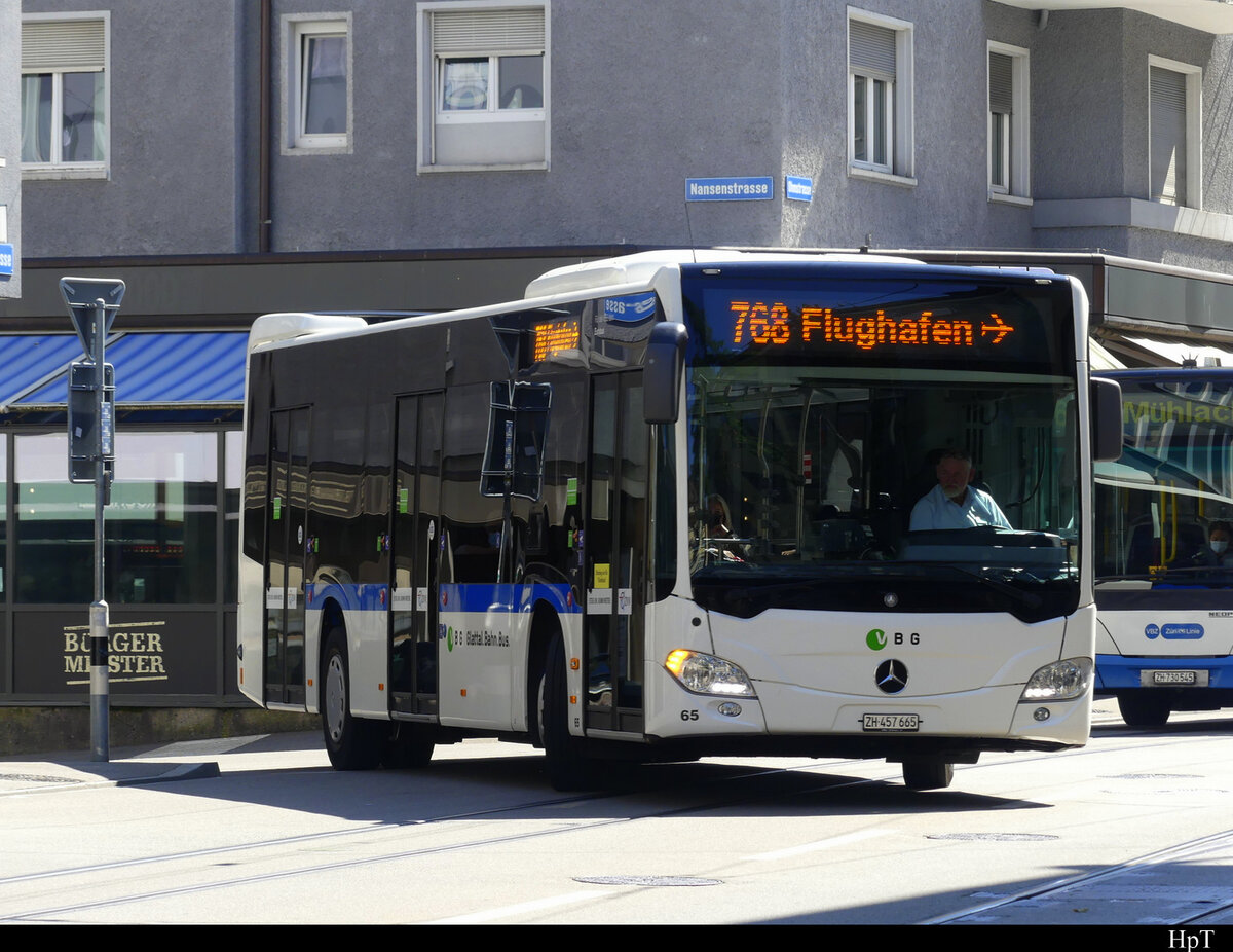 VBG - Mercedes Citaro Nr.65  ZH  457665 unterwegs in Zürich Oerlikon am 05.09.2021