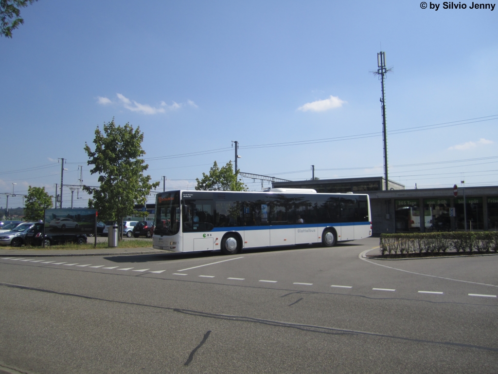 VBG/ATE Bus AG Nr. 58 (MAN A21 Lion's City) am 24.7.2015 beim Bhf. Bassersdorf.