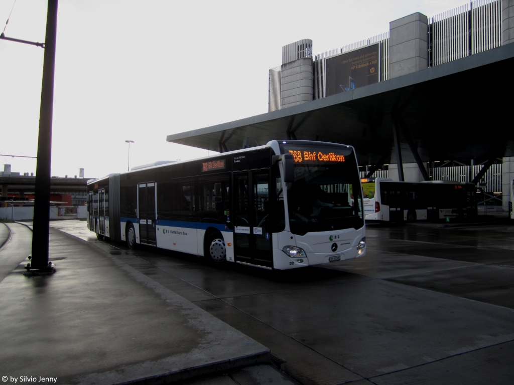 VBG/Eurobus Nr. 32 (Mercedes Citaro C2 O530G) am 22.5.2018 beim Flughafen