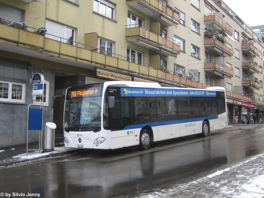 VBG/Eurobus Nr. 88 (Mercedes Citaro C2 O530) am 1.2.2015 beim Bahnhof Oerlikon