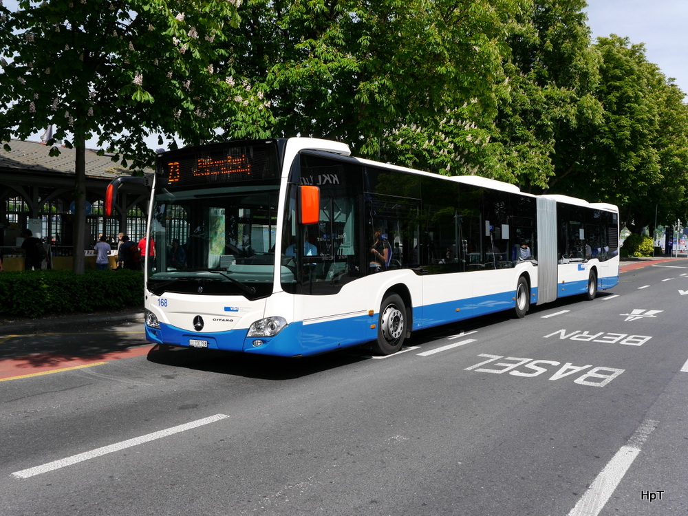 VBL - Mercedes Citaro  Nr.168  LU  250398 unterwegs auf der Linie 23 in Luzern am 21.05.2014