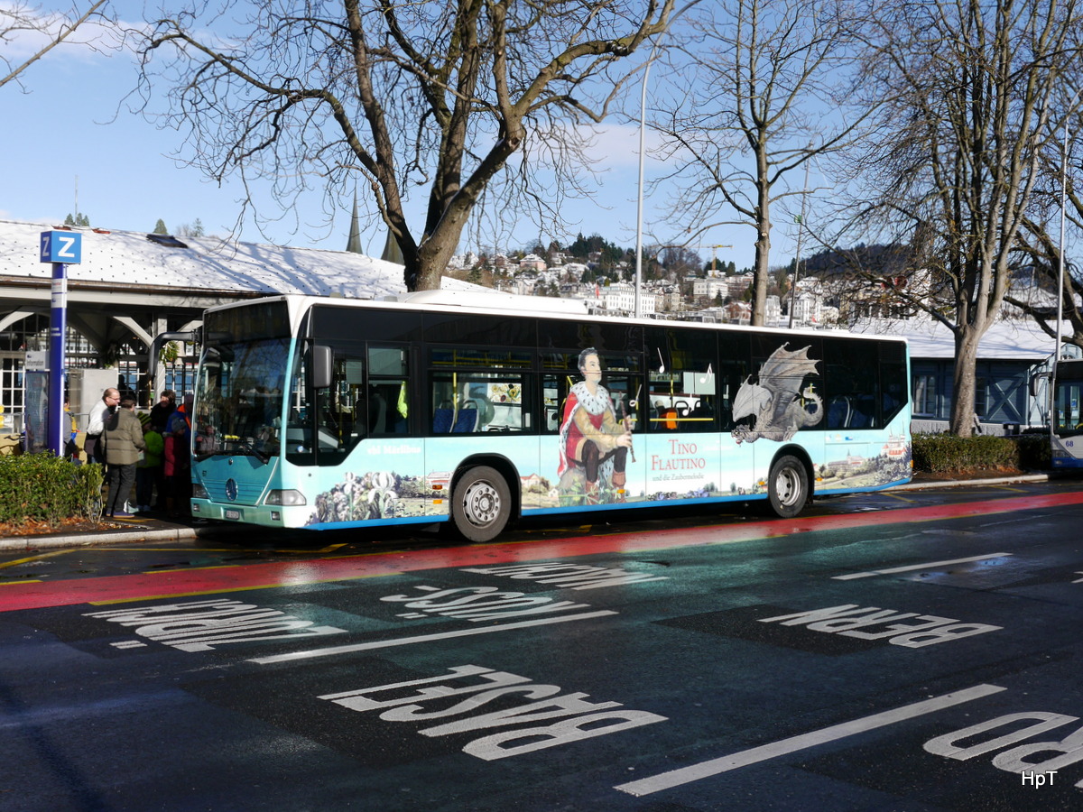 VBL - Mercedes Citaro Nr.67  LU  15729 auf Extrafahrt ( Märlibus ) für Kinder am 09.12.2017