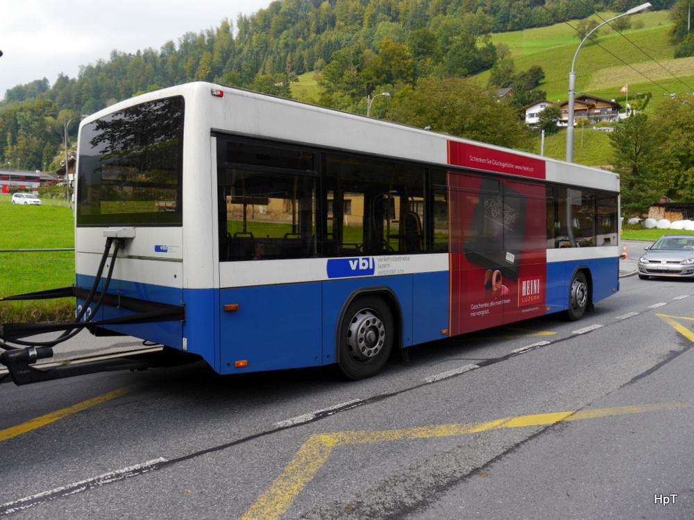 VBL - Trolleybus Anhänger Nr.313 unterwegs in Kriens am 25.09.2014