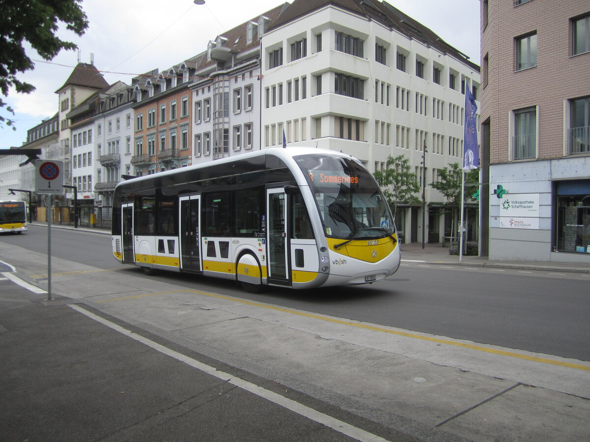 VBSH Nr. 1 (Irizar ie Tram 12) am 29.5.2022 beim Bahnhof Schaffhausen