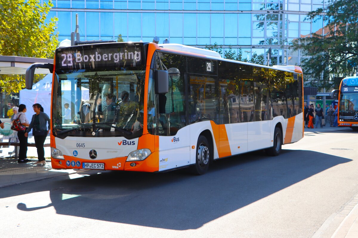vBus Mercedes Benz Citaro 2 Wagen 0645 am 27.09.26 in Heidelberg