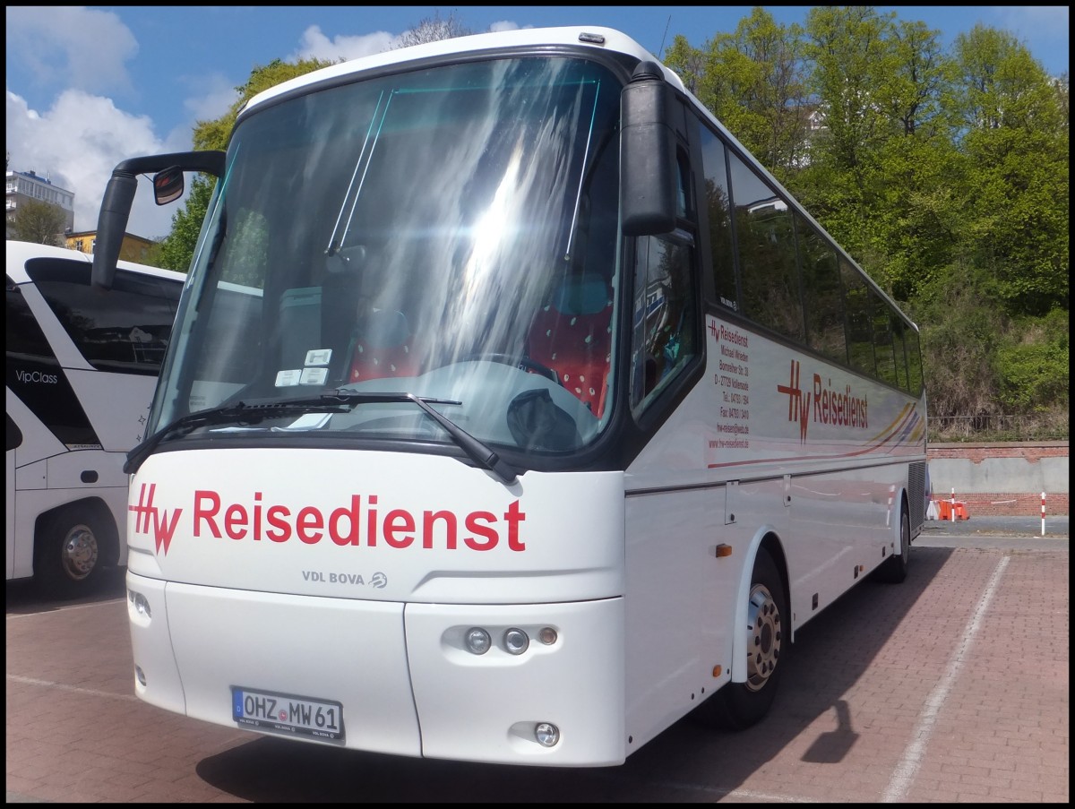 VDL Bova Futura von HW-Reisedienst aus Deutschland im Stadthafen Sassnitz am 04.05.2014