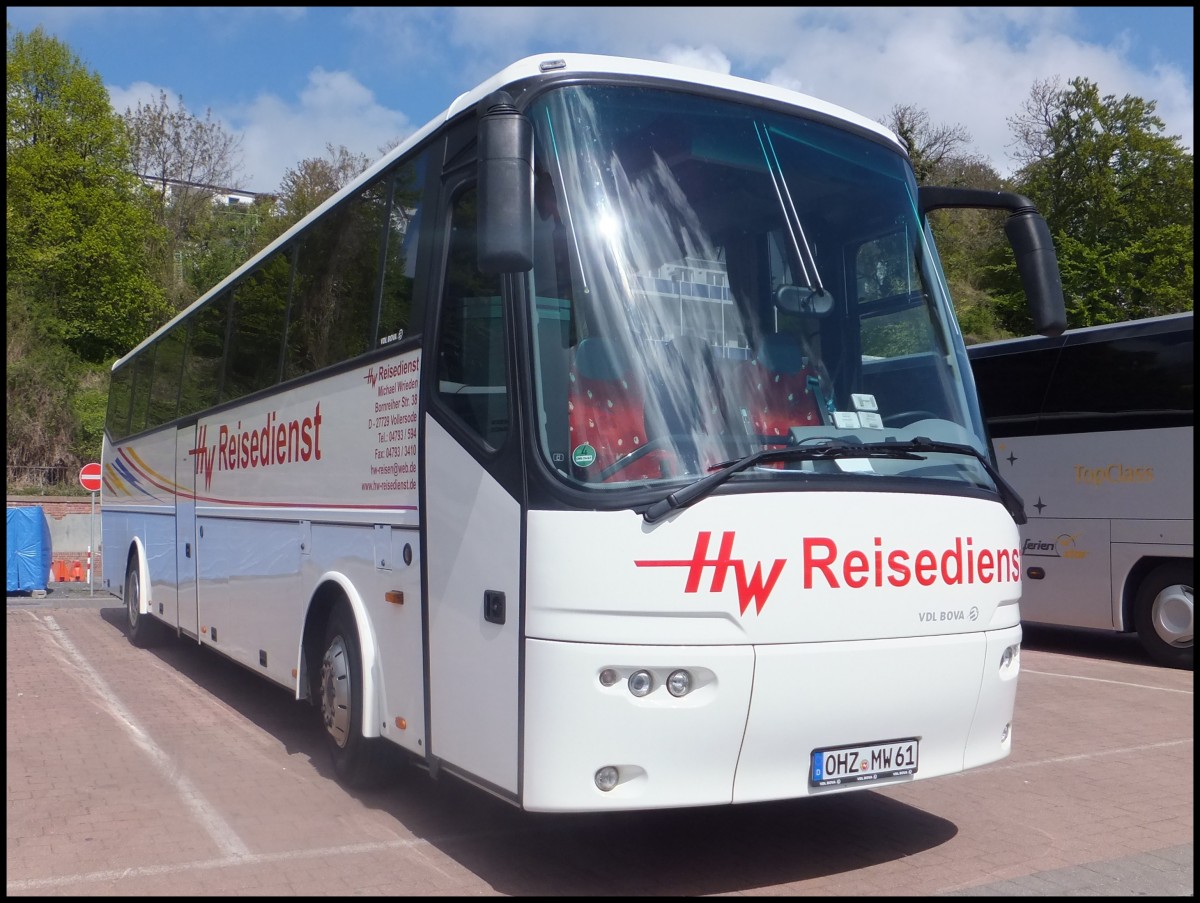 VDL Bova Futura von HW-Reisedienst aus Deutschland im Stadthafen Sassnitz am 04.05.2014