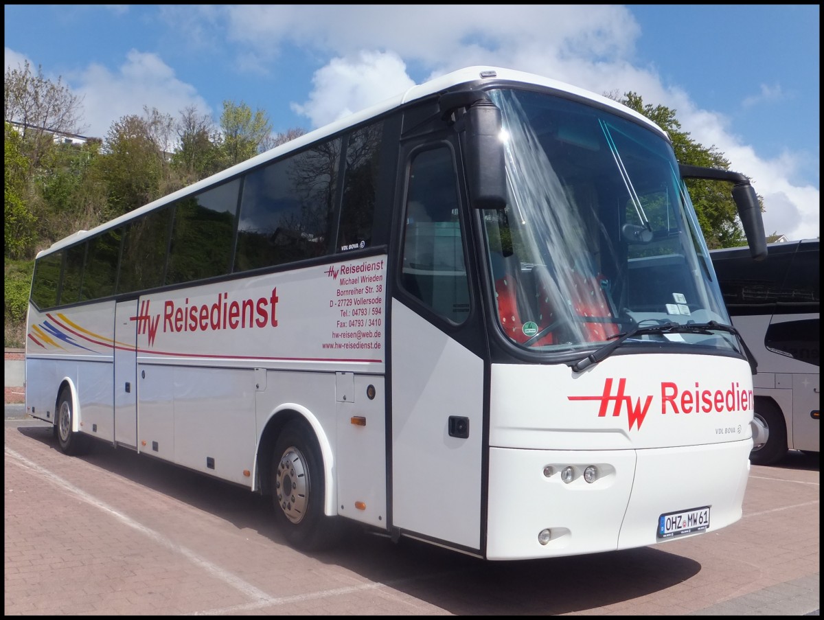 VDL Bova Futura von HW-Reisedienst aus Deutschland im Stadthafen Sassnitz am 04.05.2014