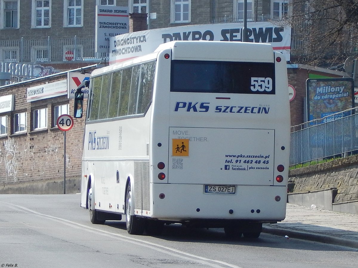 VDL Bova Futura von PKS Szczecin aus Polen in Stettin am 18.04.2018