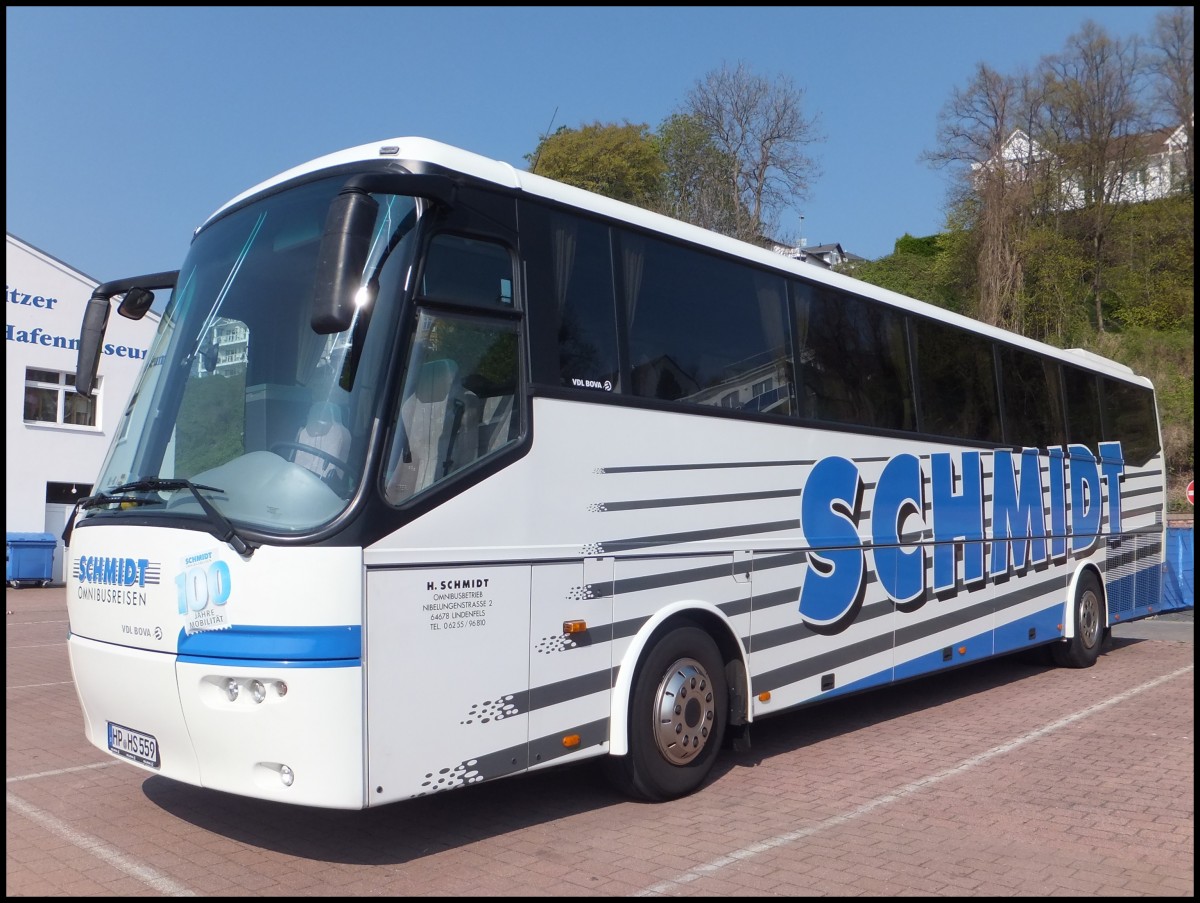 VDL Bova Futura von Schmidt aus Deutschland im Stadthafen Sassnitz am 26.04.2014
