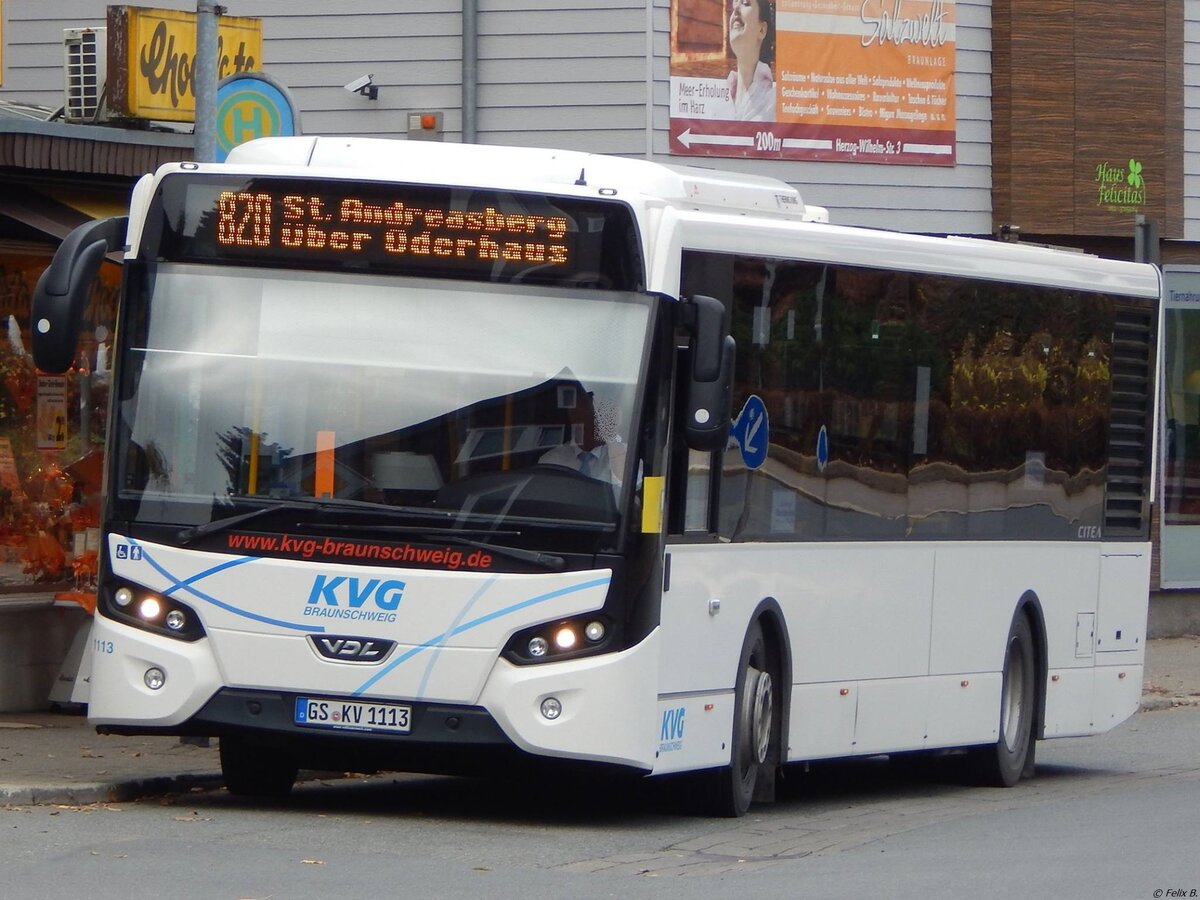 VDL Citea der KVG Braunschweig in Braunlage im Jahr 2015.