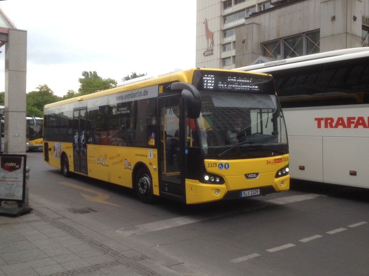 VDL Citea Wg.2329 auf Linie 110 am S+U Zoo, 28.5.15