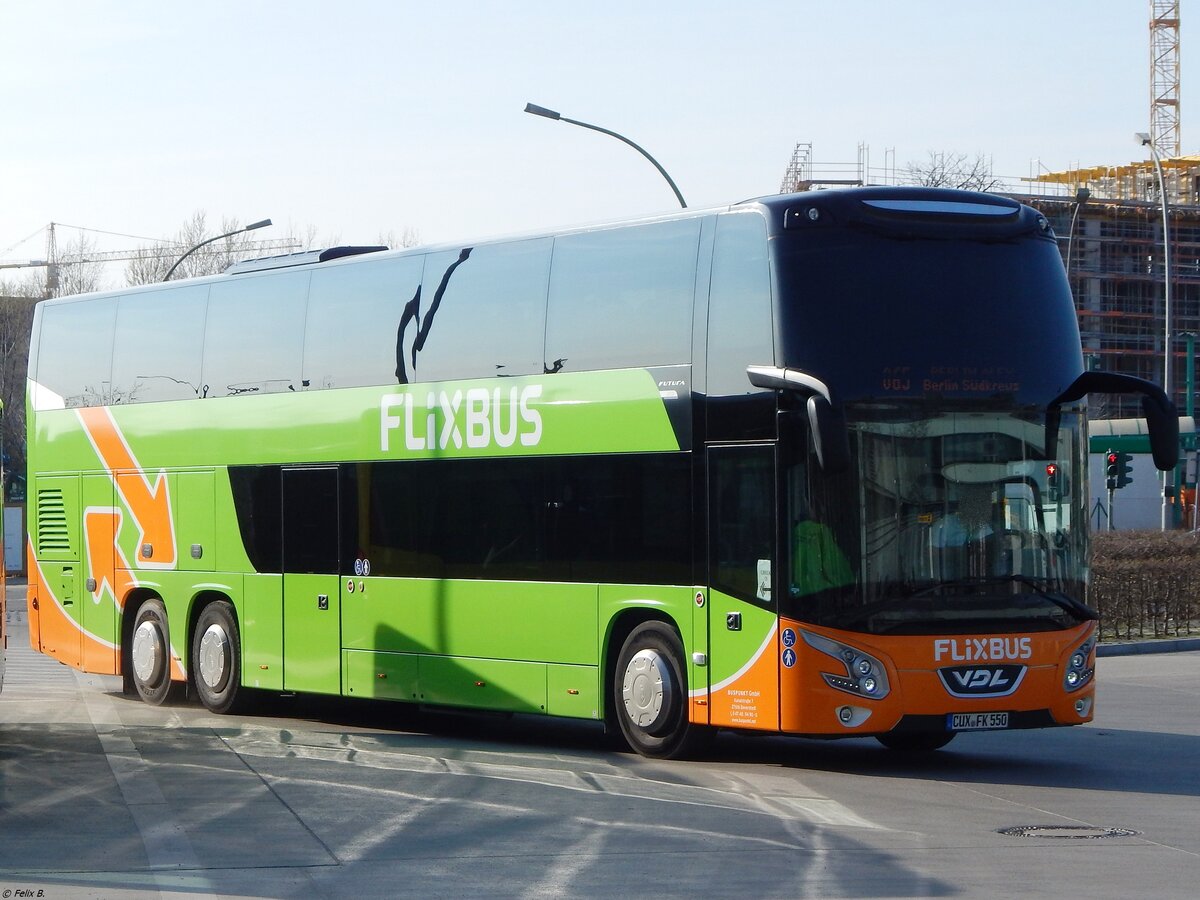 VDL Futura DD von Flixbus/Buspunkt aus Deutschland in Berlin am 30.03.2019