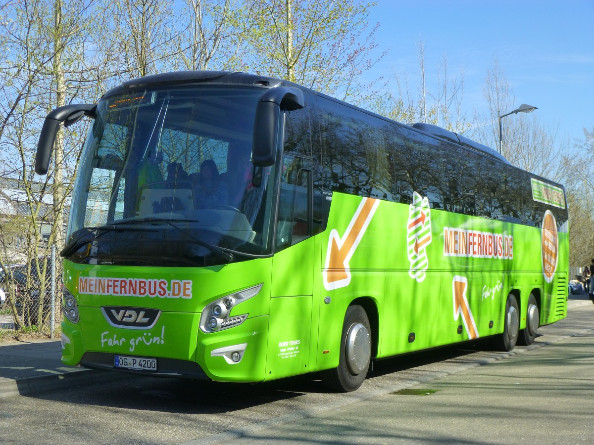 VDL Futura FHD2-139  Mein Fernbus - Euro Tours Pfeifer , Karlsruhe ZOB 20.03.2014