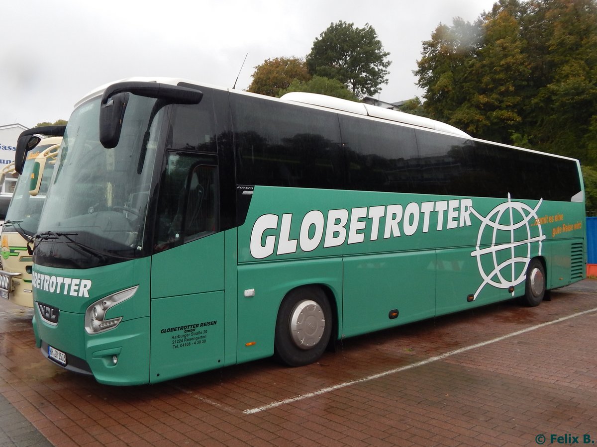 VDL Futura von Globetrotter aus Deutschland im Stadthafen Sassnitz am 09.10.2016