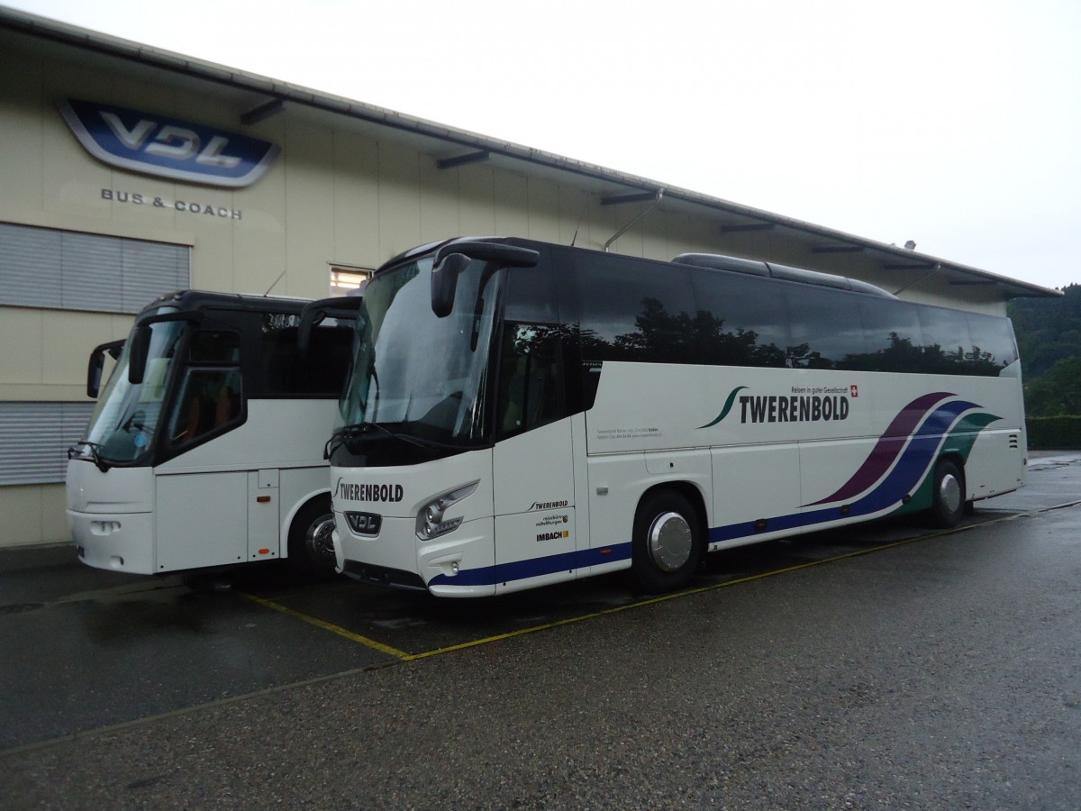 VDL Futura (nouveau véhicule en attente de livraison), Twerenbold, Bienne VDL Suisse juillet 2014
