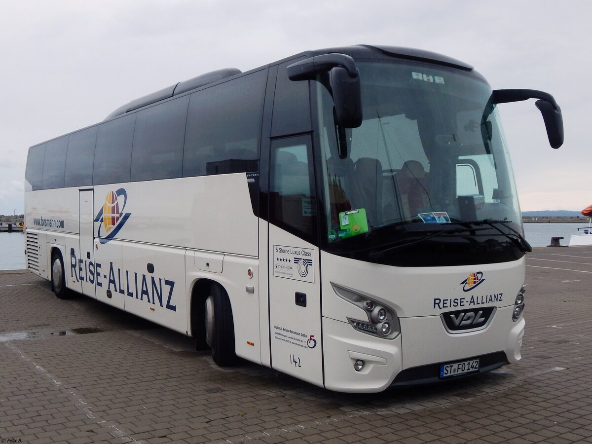 VDL Futura von Reise-Allianz/Optimal-Reisen Forsmann aus Deutschland im Stadthafen Sassnitz am 08.09.2019