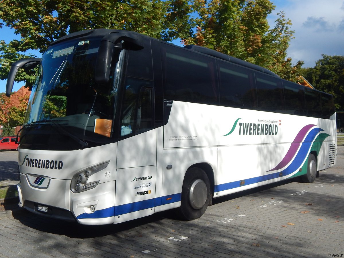 VDL Futura von Twerenbold aus der Schweiz in Heringsdorf am 25.09.2018