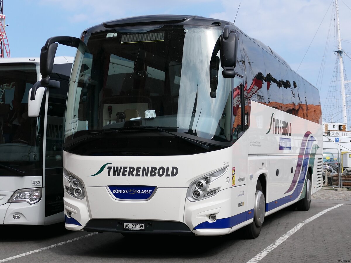 VDL Futura von Twerenbold aus der Schweiz in Stralsund am 05.09.2021