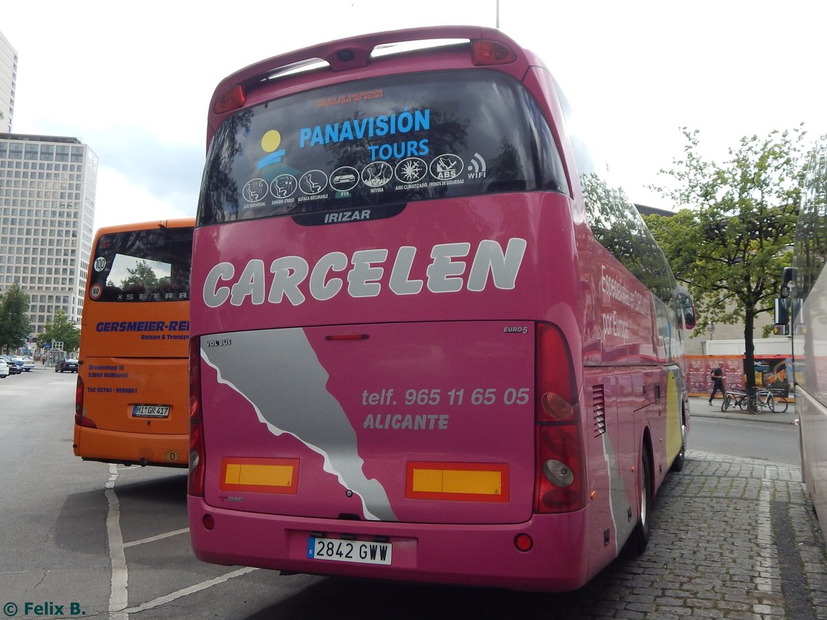 VDL Irizar von Carcelen aus Spanien in Berlin am 24.08.2015